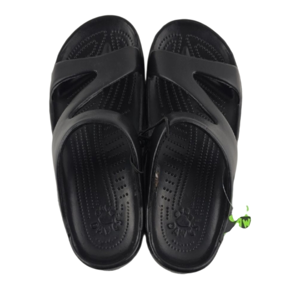 DAWGS Women's Black Z Slide Sandals Ultra Lightweight Shock Absorption Size 6